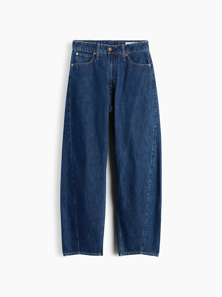 Image number 6 showing, Curvy High Rise Barrel Jeans