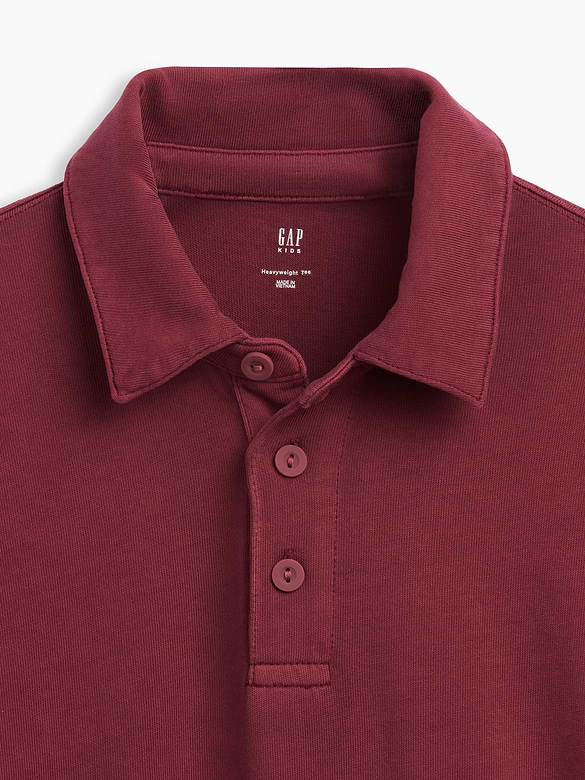 Kids Heavyweight Relaxed Polo Shirt