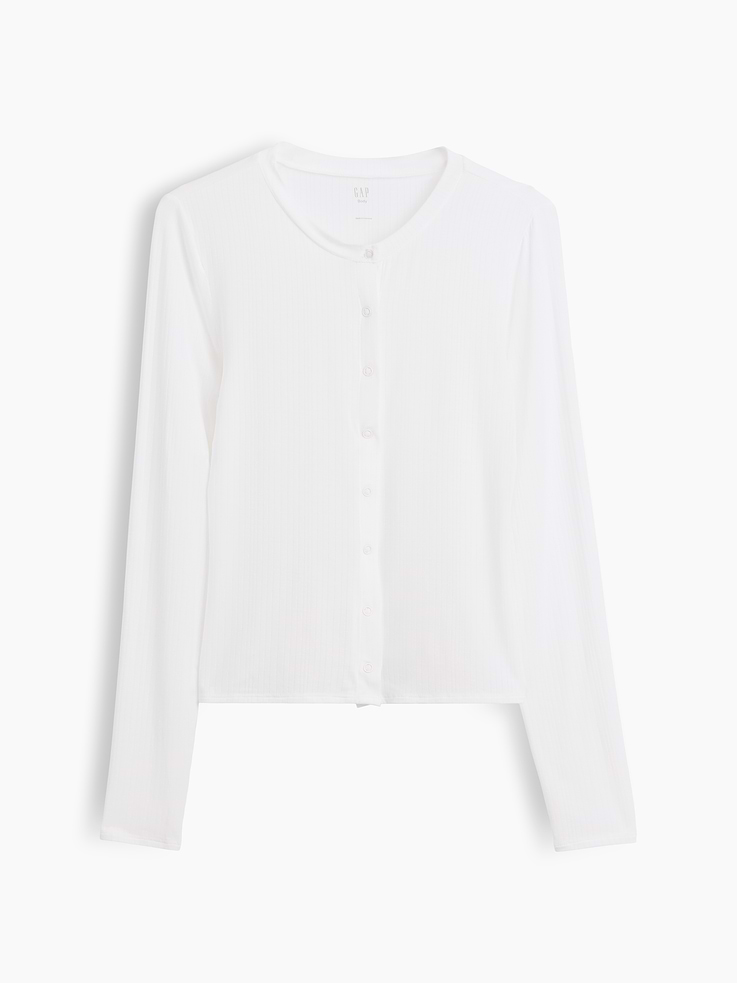 Image number 5 showing, SoftMade Modal Rib PJ Cardigan