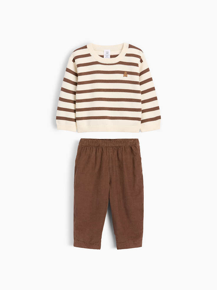 Image number 1 showing, Baby Sweater Outfit Set