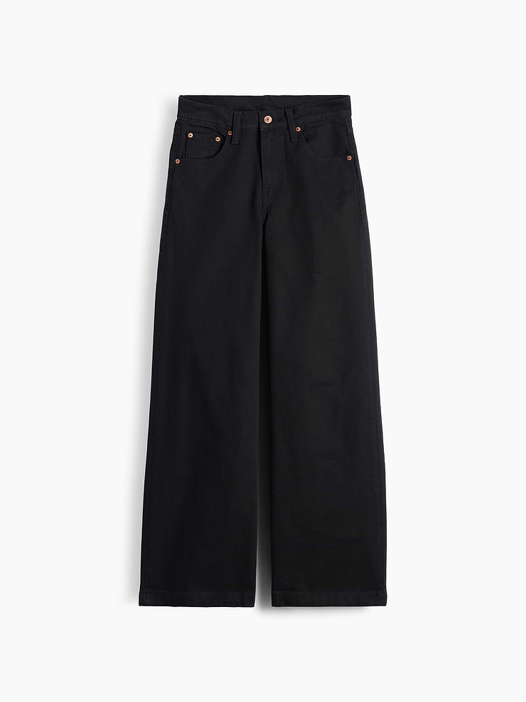 Image number 6 showing, High Rise Stride Wide-Leg Jeans