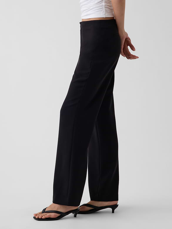 Low Rise Twill Flare Pants