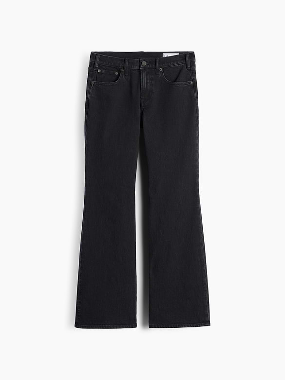 Mid Rise Relaxed Flare Jeans