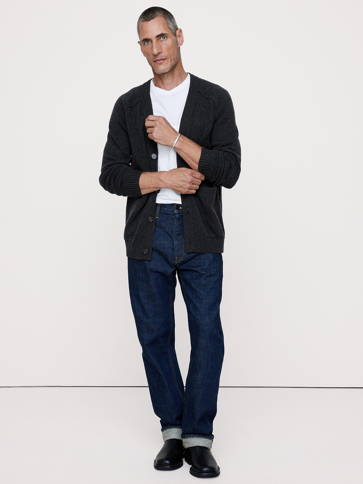Cotton-Cashmere Cardigan | Banana Republic