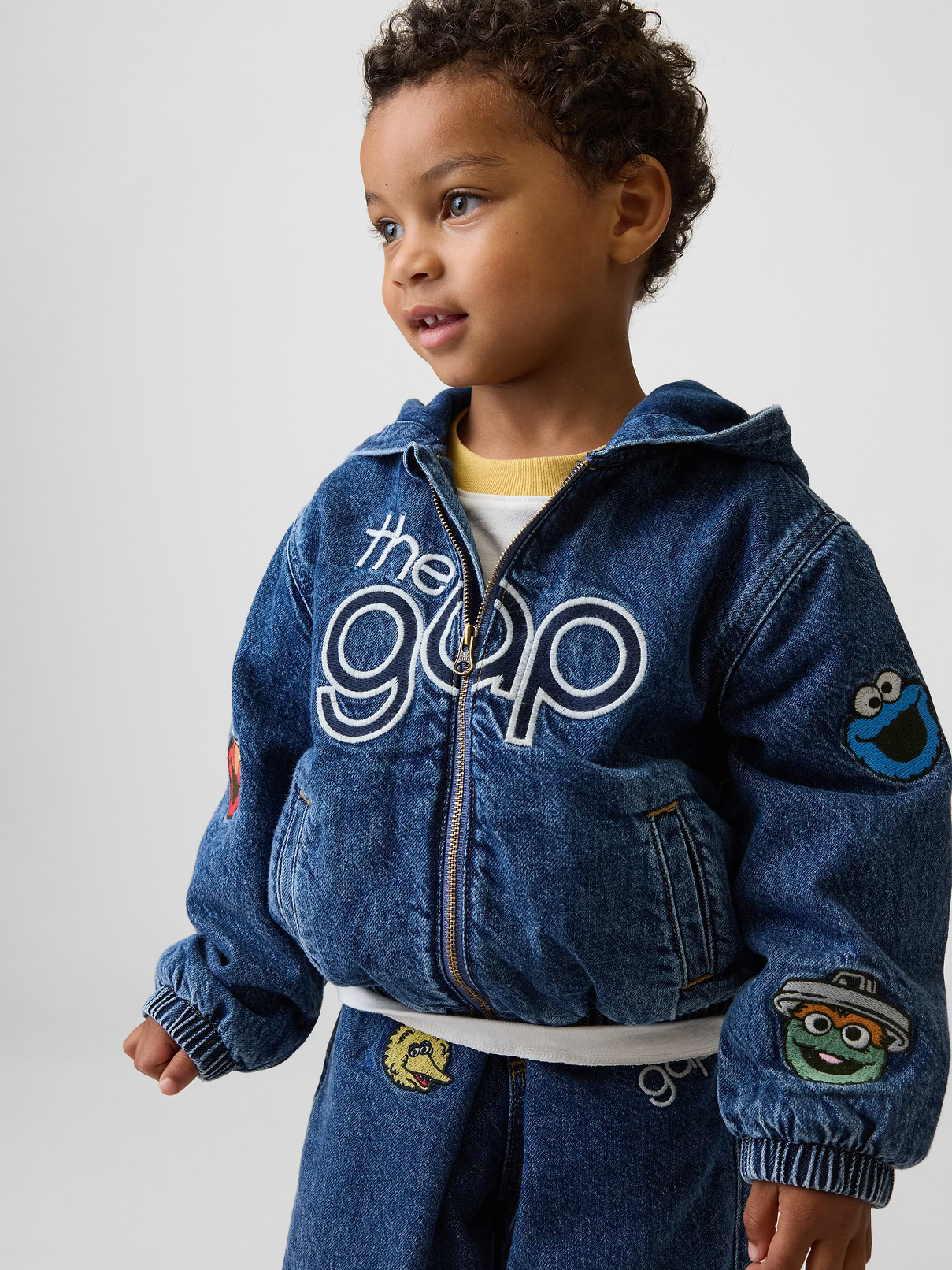 Baby & Toddler Sesame Street Denim Hooded Jacket