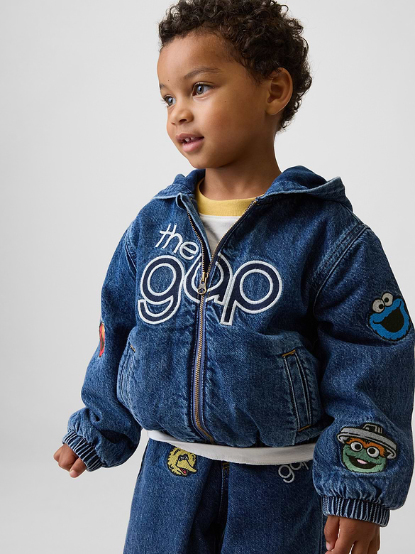 Baby & Toddler Sesame Street Denim Hooded Jacket