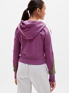 Image number 3 showing, Athleta Girl All Day Colorblock Full Zip Shrunken Hoodie