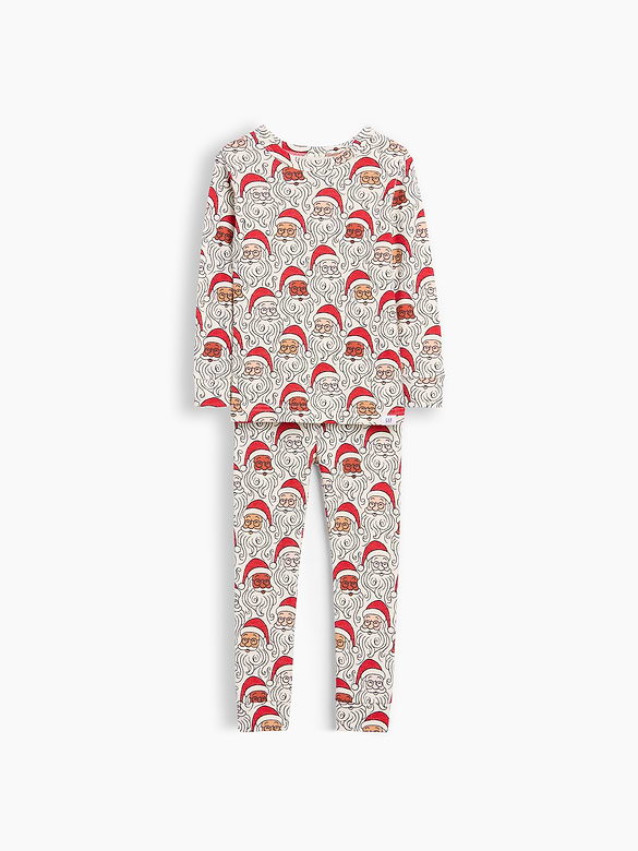Baby & Toddler Organic Brushed Cotton Santa PJ Set