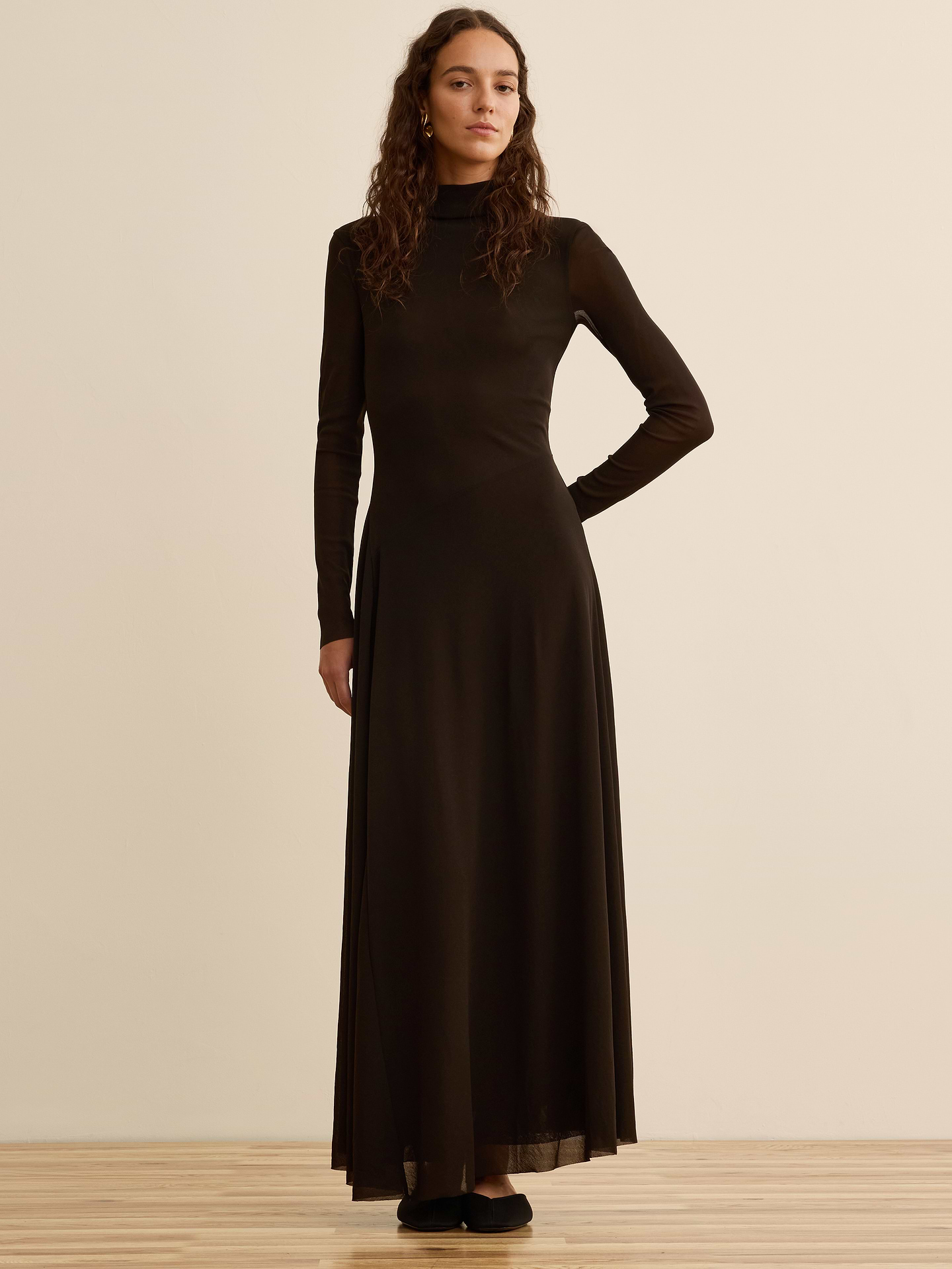 Image number 1 showing, Banana Republic x La Ligne | The Mesh Maxi Dress