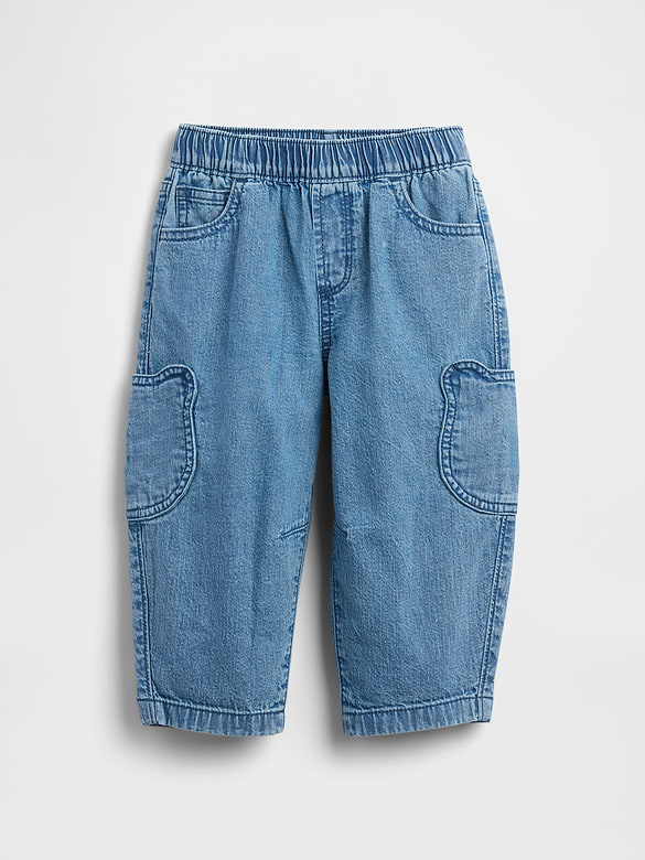 Baby & Toddler Brannan Bear Pocket Pull-On Barrel Jeans
