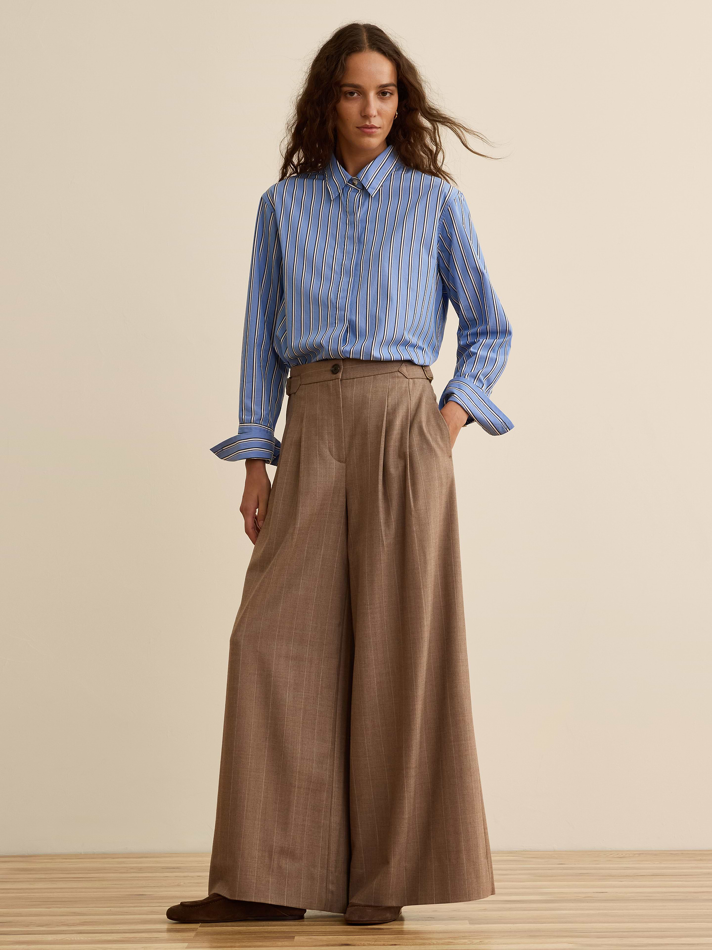 Image number 1 showing, Banana Republic x La Ligne | The Wide-Leg Pant