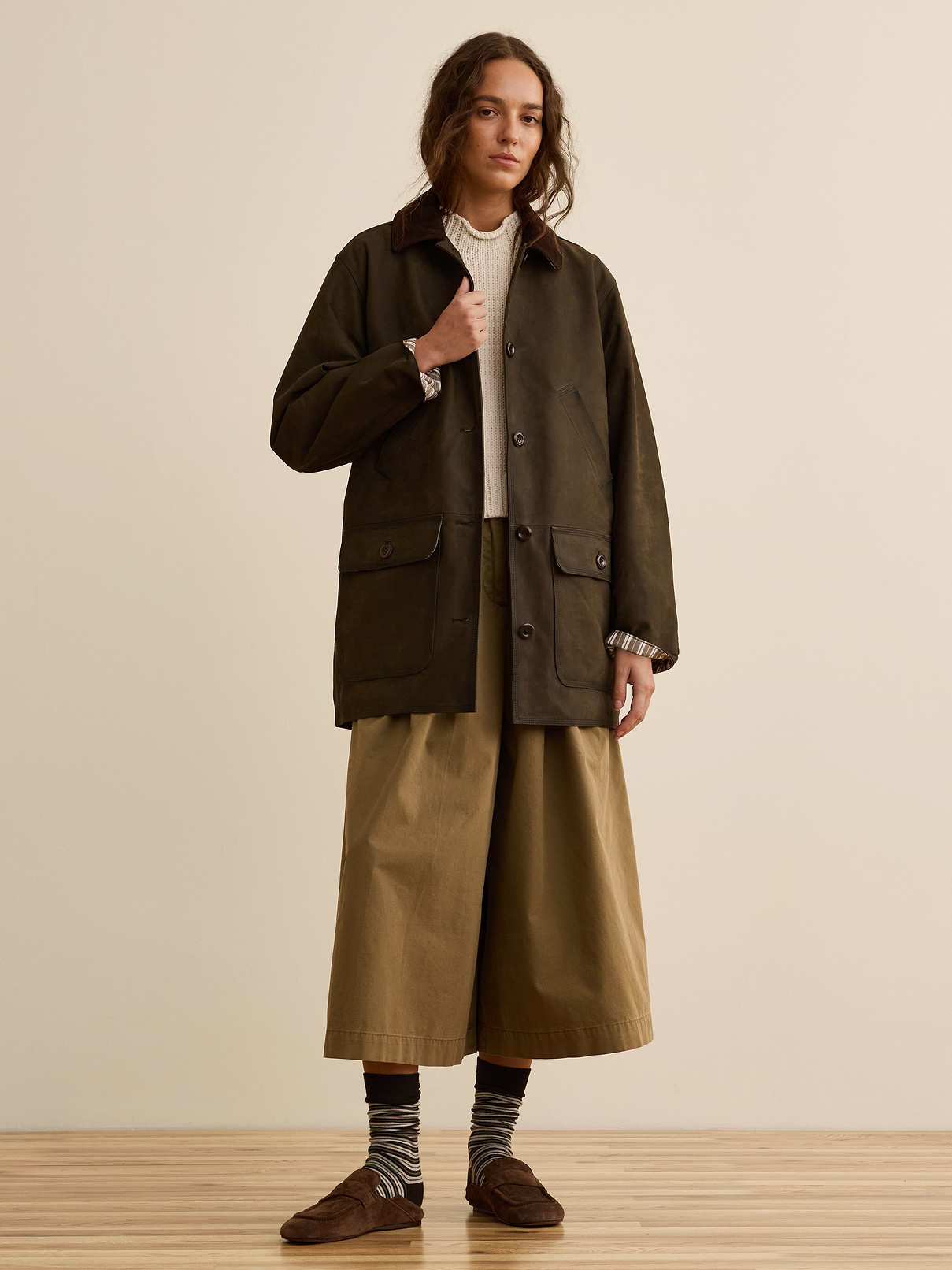 Banana Republic x La Ligne The Nubuck Barn Coat