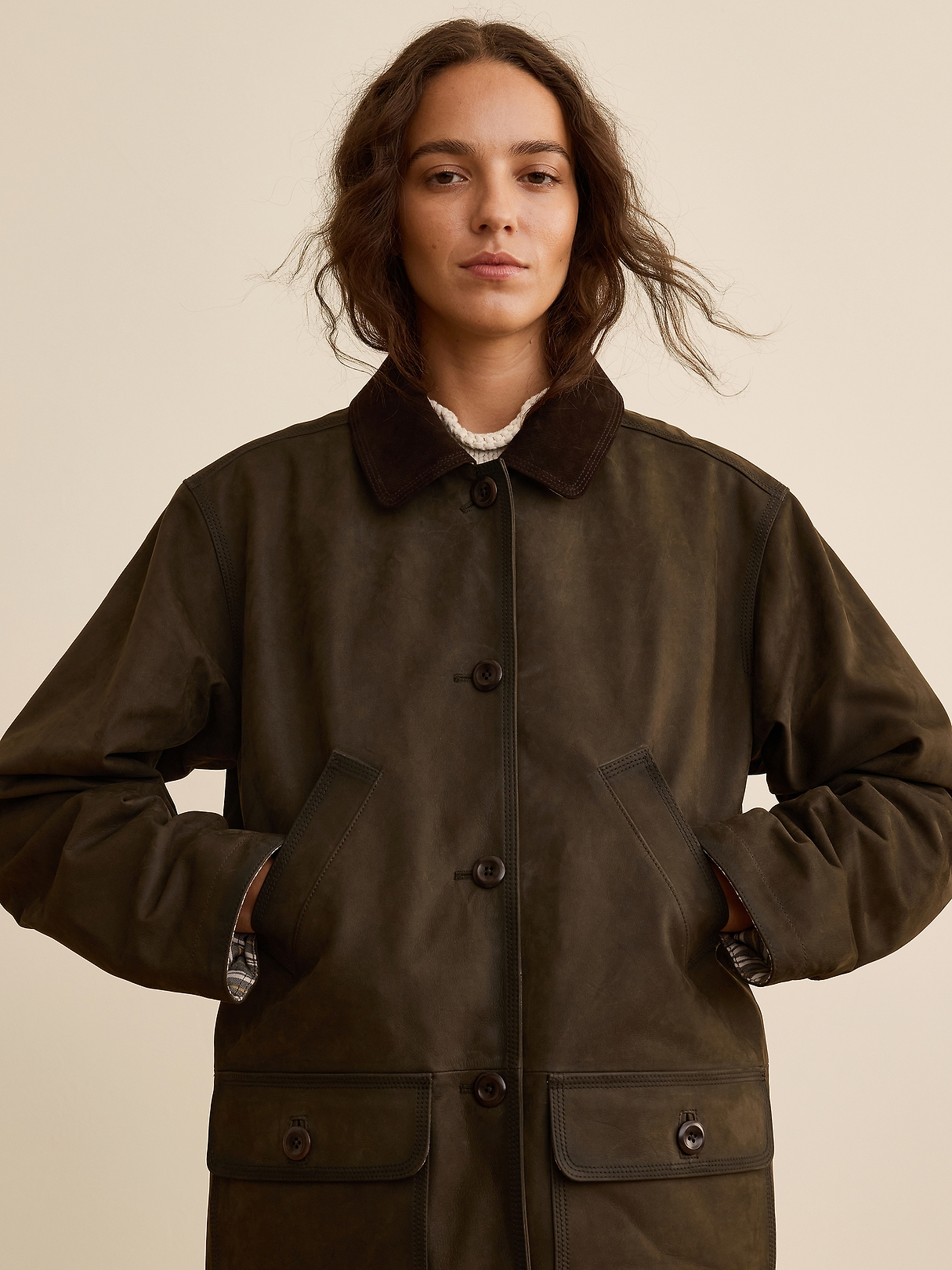 Banana Republic x La Ligne The Nubuck Barn Coat | Banana Republic