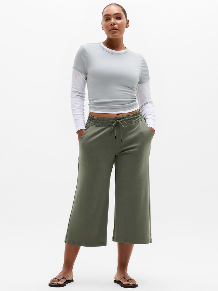 Image number 5 showing, Seasoft Wide Crop Pant