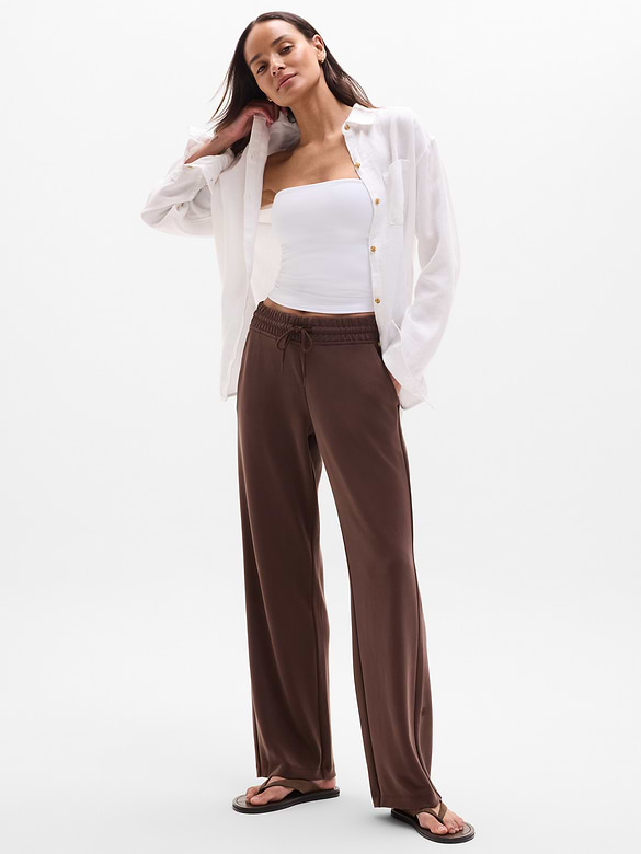 Seasoft Mid Rise Straight Pant
