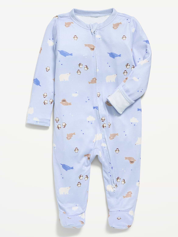 SoftMode 2-Way-Zip Sleep & Play Footed One-Piece for Baby