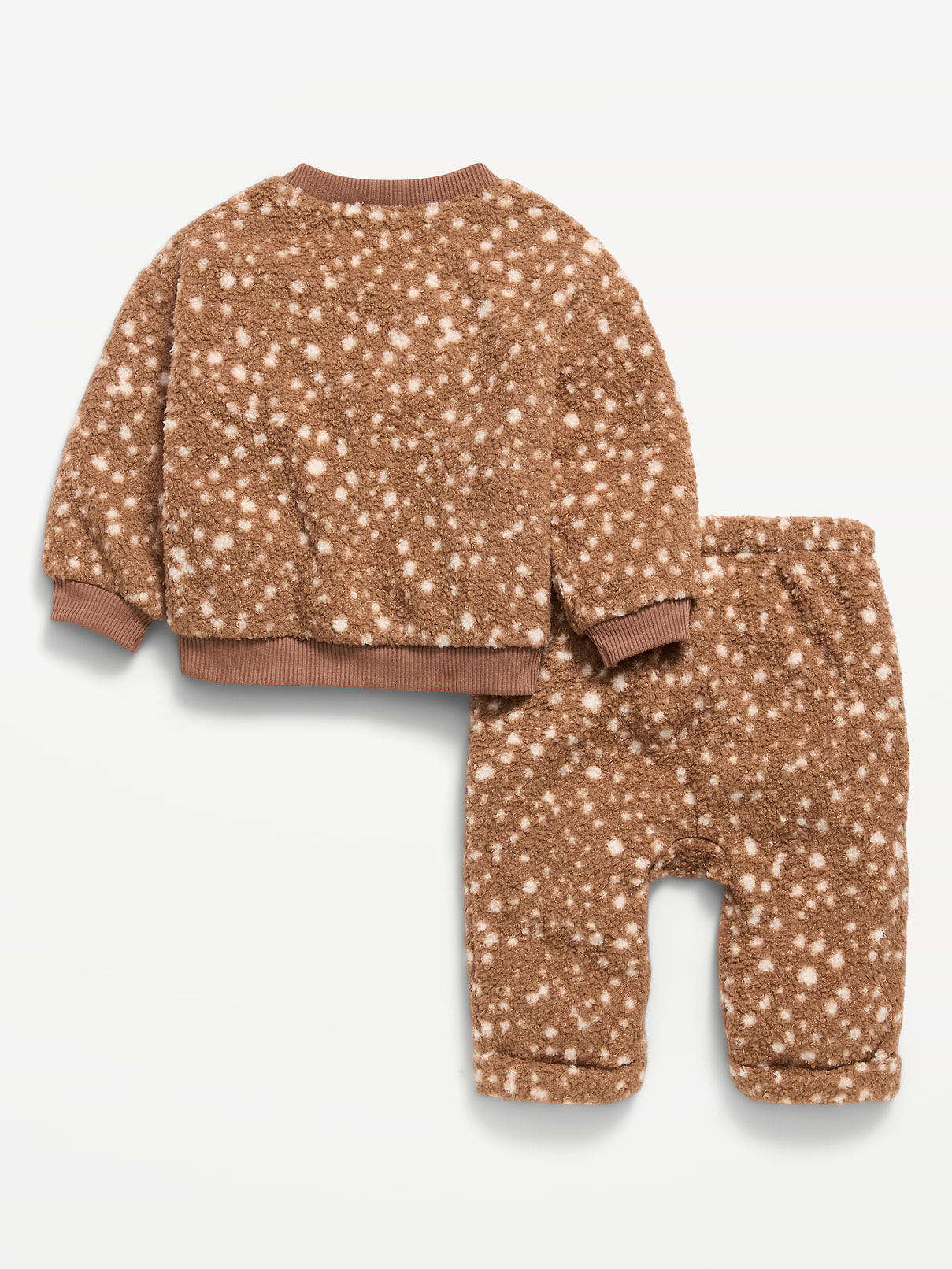 Image 3 of 3, Printed Sherpa Sweatshirt and Sweatpants Set for Baby