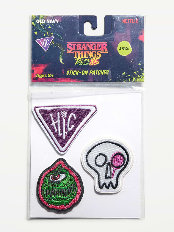 Old Navy x Netflix Stranger Things: Tales From '85 Stick-On Patch 3-Pack