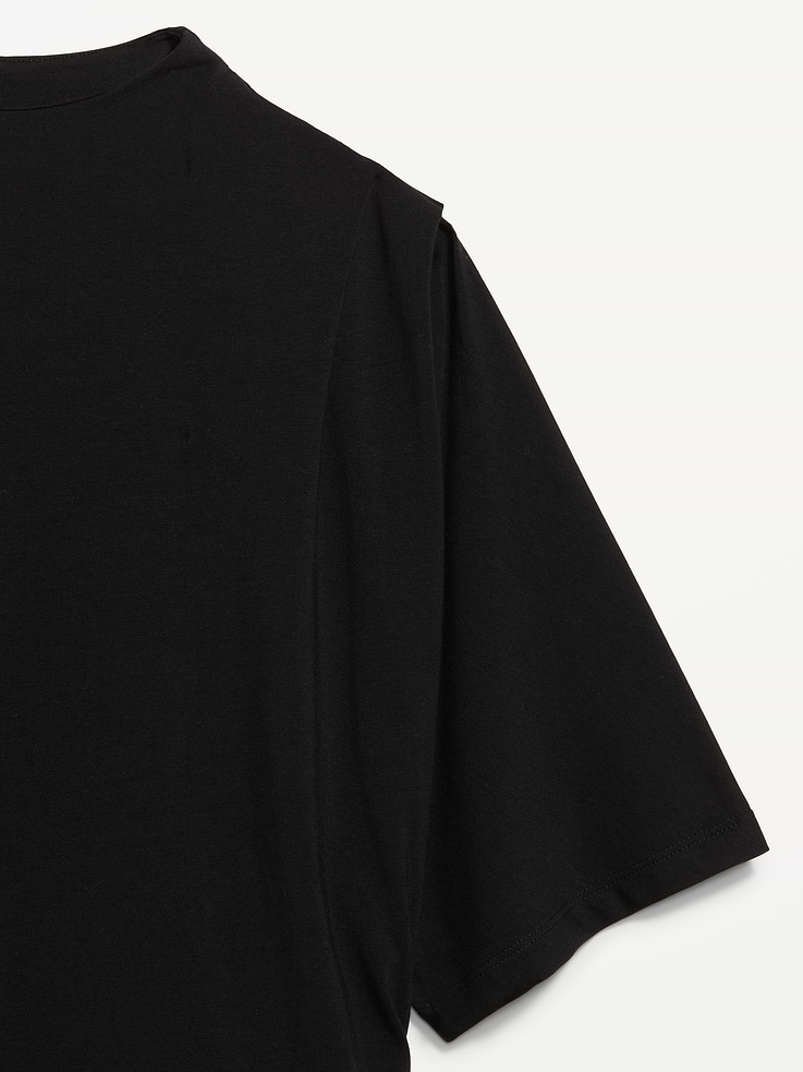 Image 5 of 7, Short-Sleeve Drapey Party Top