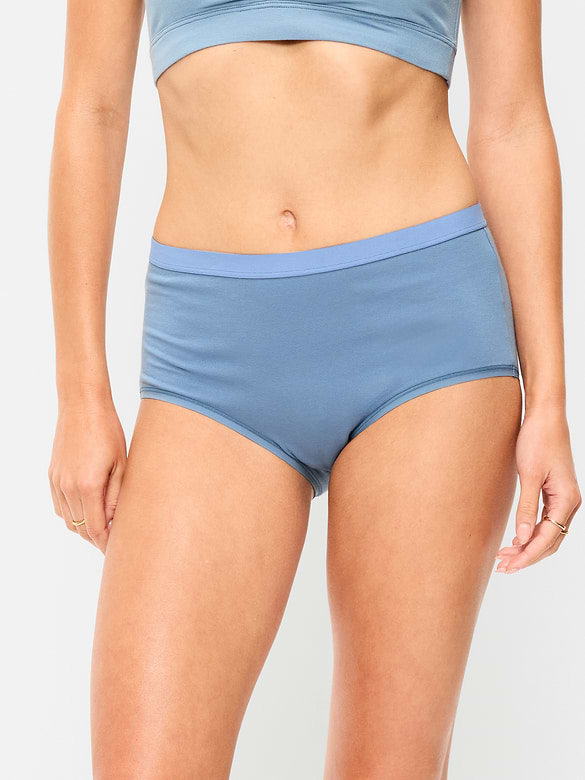 High-Waisted Everyday Brief Cotton Underwear