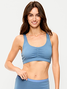Image number 1 showing, Ruched Cotton Bralette