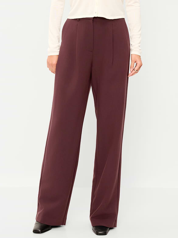 Extra High-Waisted Taylor Wide-Leg Trouser Pants