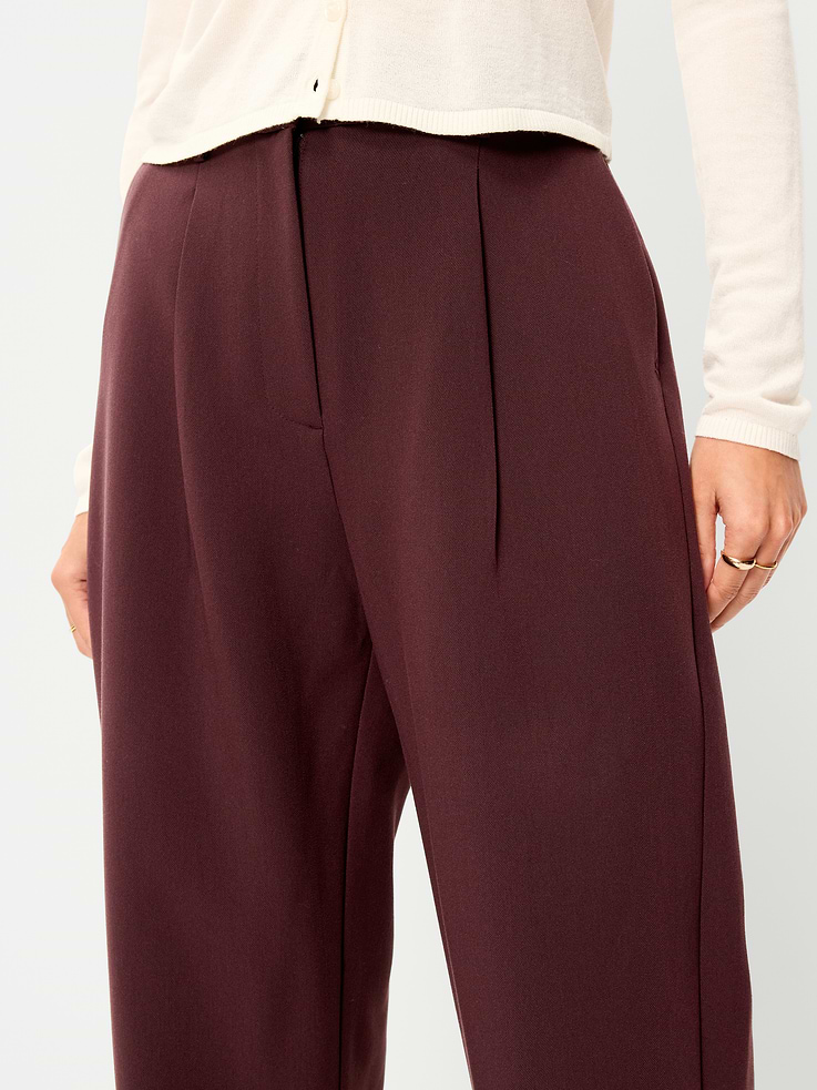 Image number 5 showing, Extra High-Waisted Taylor Wide-Leg Trouser Pants