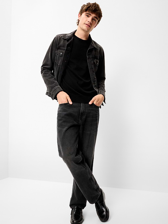 Washed Crew-Neck Sweater