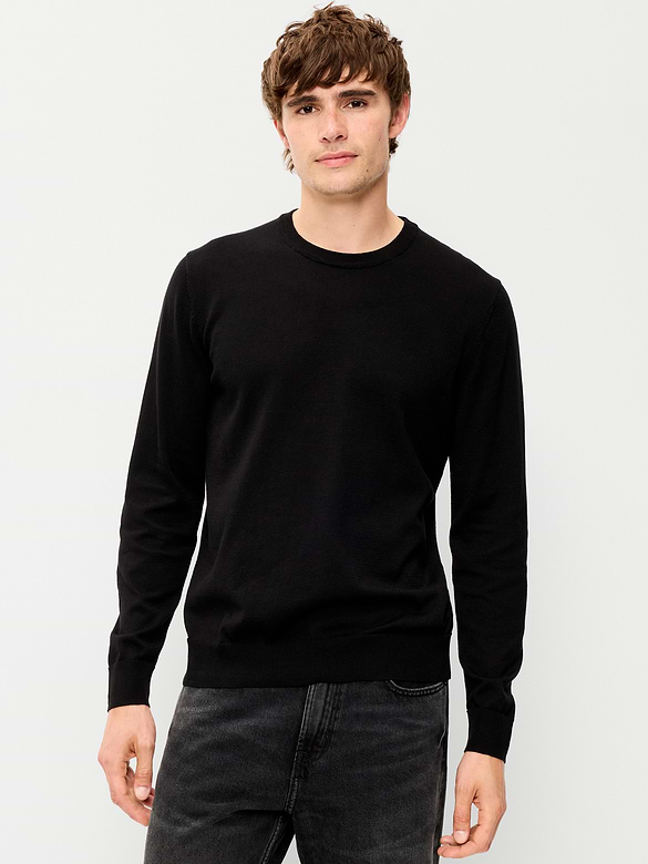 Washed Crew-Neck Sweater