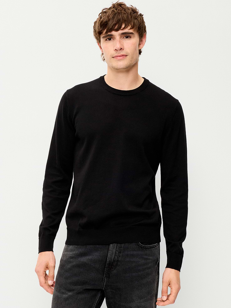 Image number 1 showing, Washed Crew-Neck Sweater