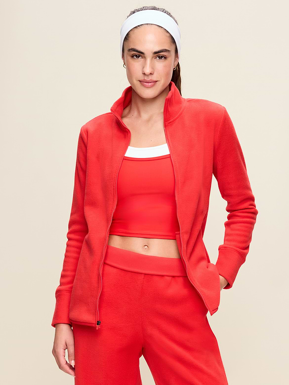 Fitted Performance Fleece Full Zip Jacket