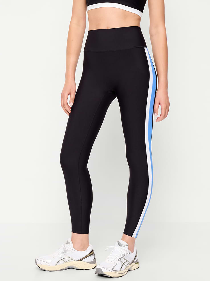 Image number 1 showing, High-Waisted PowerSoft Boundless 7/8 Pocket Leggings – No Front Seam