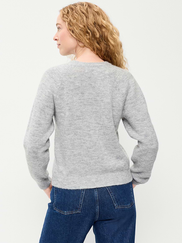 Cozy Slouchy Crew-Neck Cardigan