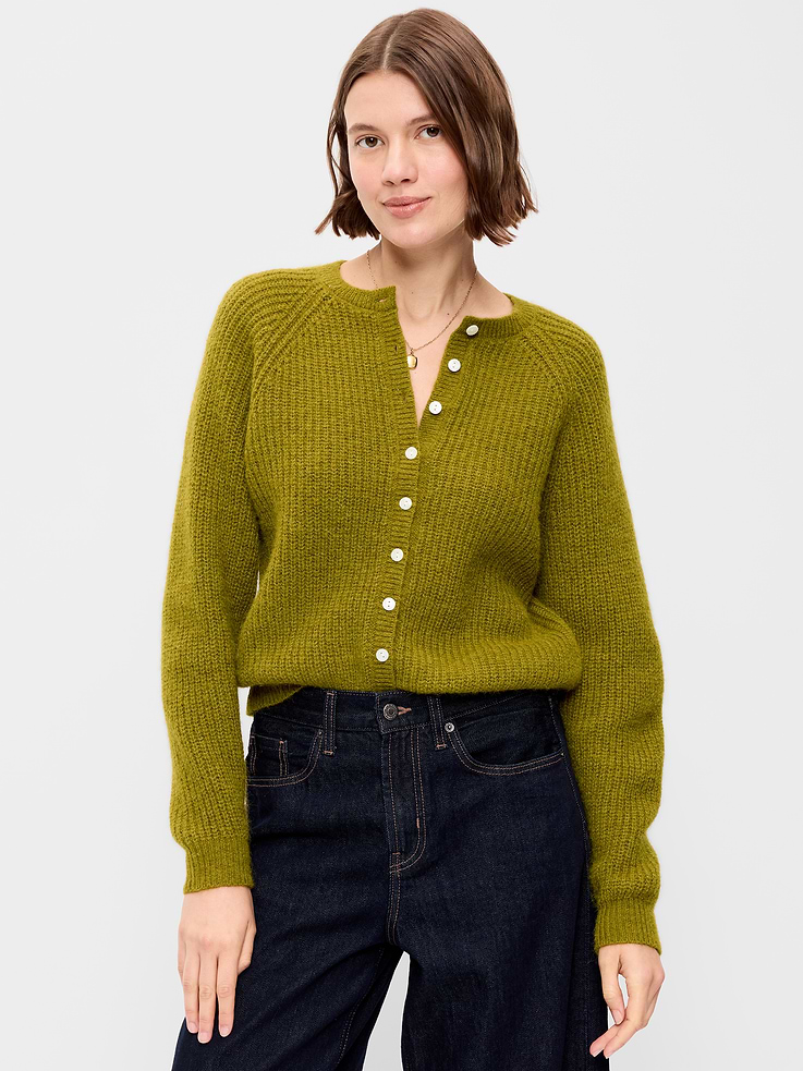 Image number 1 showing, Cozy Crew-Neck Cardigan