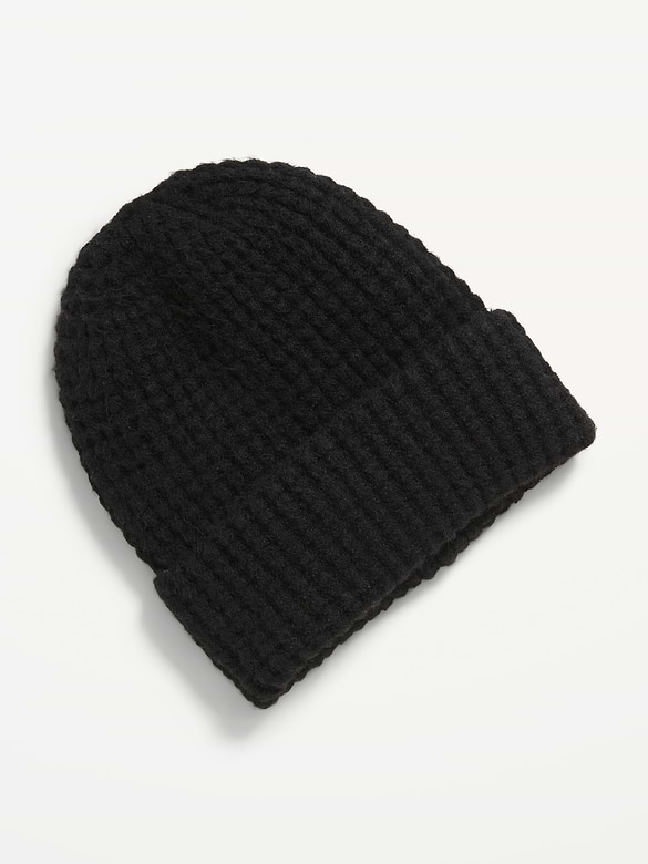 Waffle Knit Beanie for Men