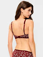 Image number 2 showing, Lace-Trim Cotton Triangle Bralette