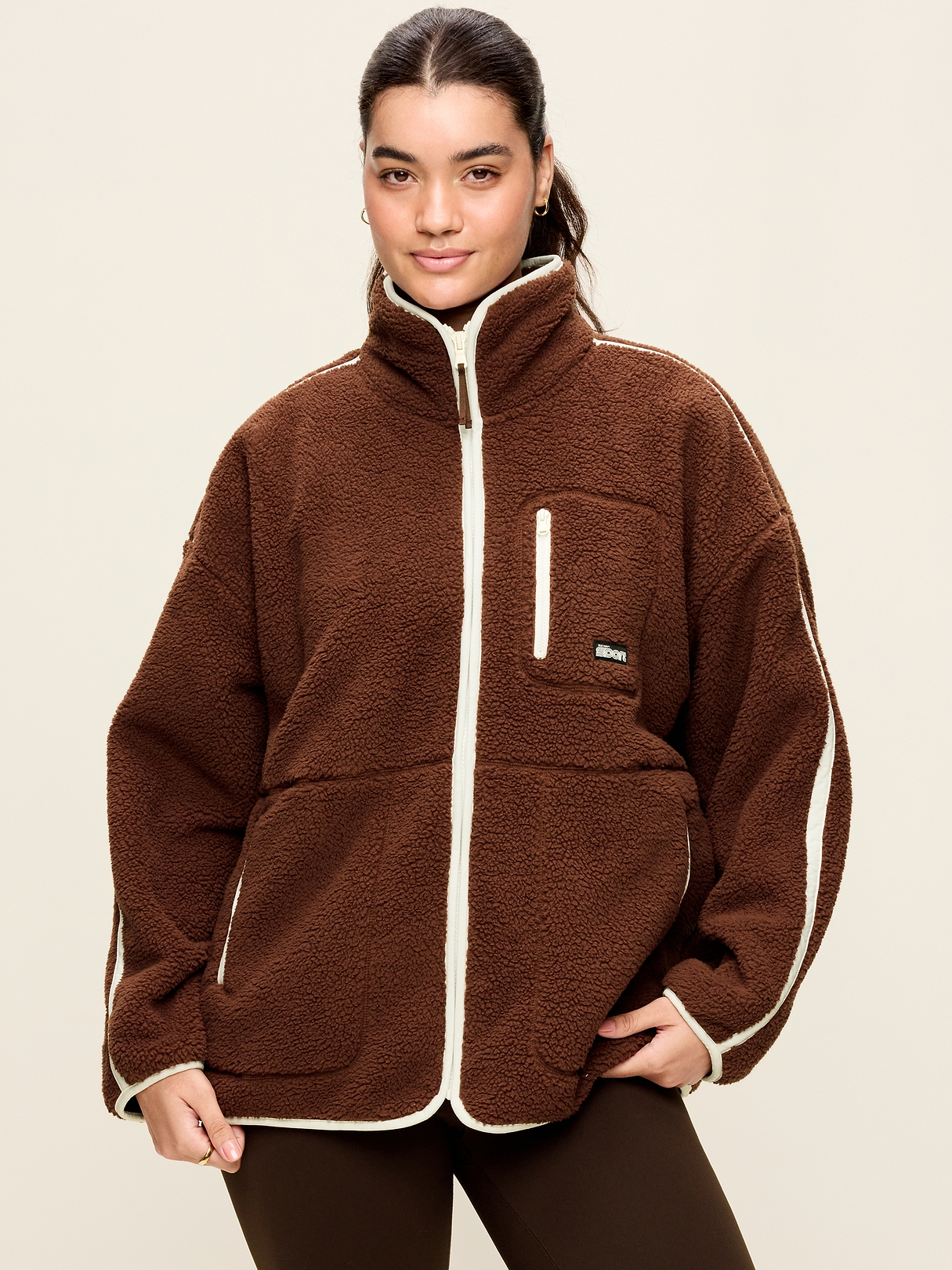 Loose Sherpa Quarter-Zip Pullover | Old Navy
