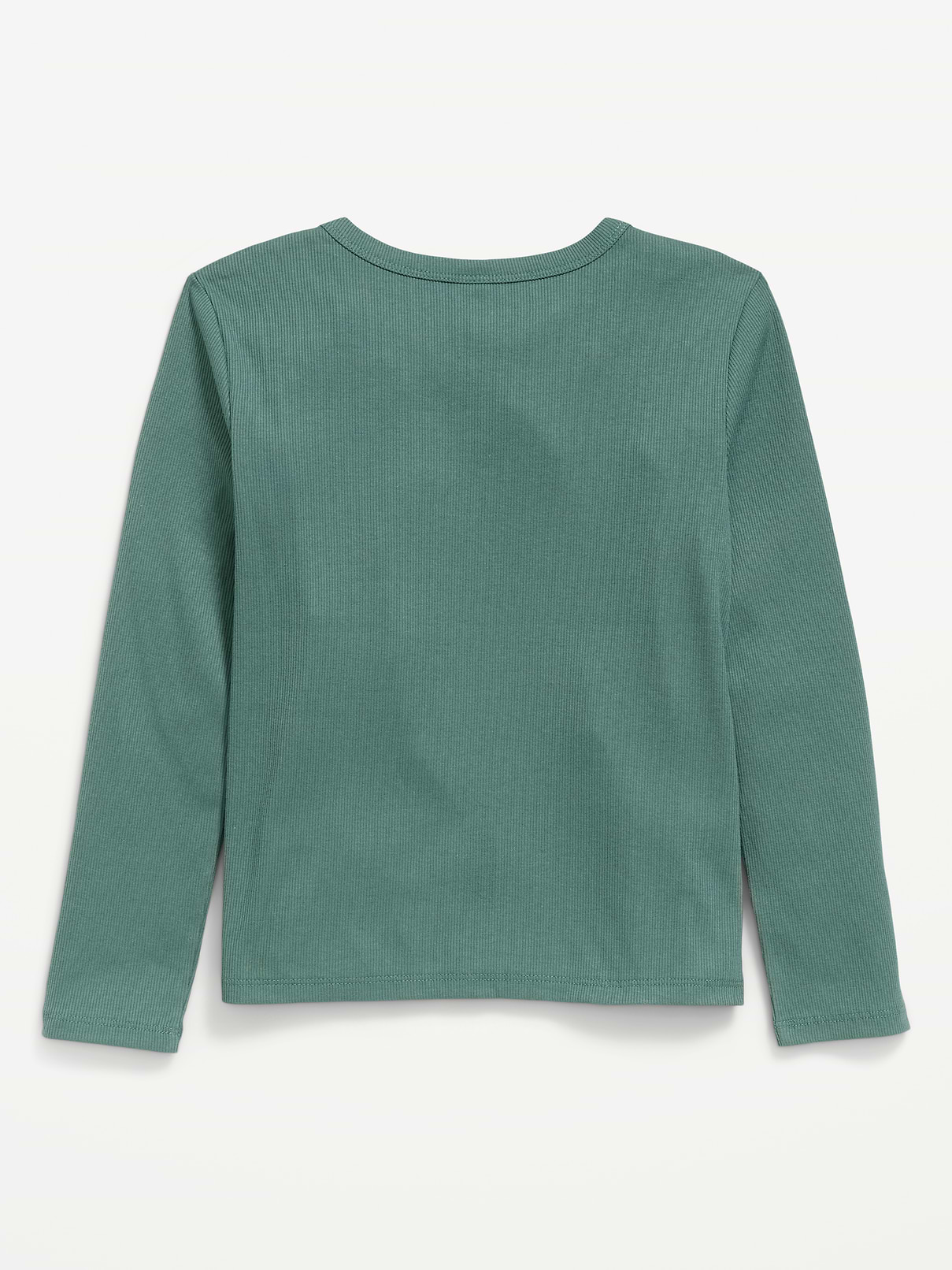 Image 3 of 3, Softest Long-Sleeve Ribbed T-Shirt for Girls