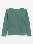Image 3 of 3, Softest Long-Sleeve Ribbed T-Shirt for Girls
