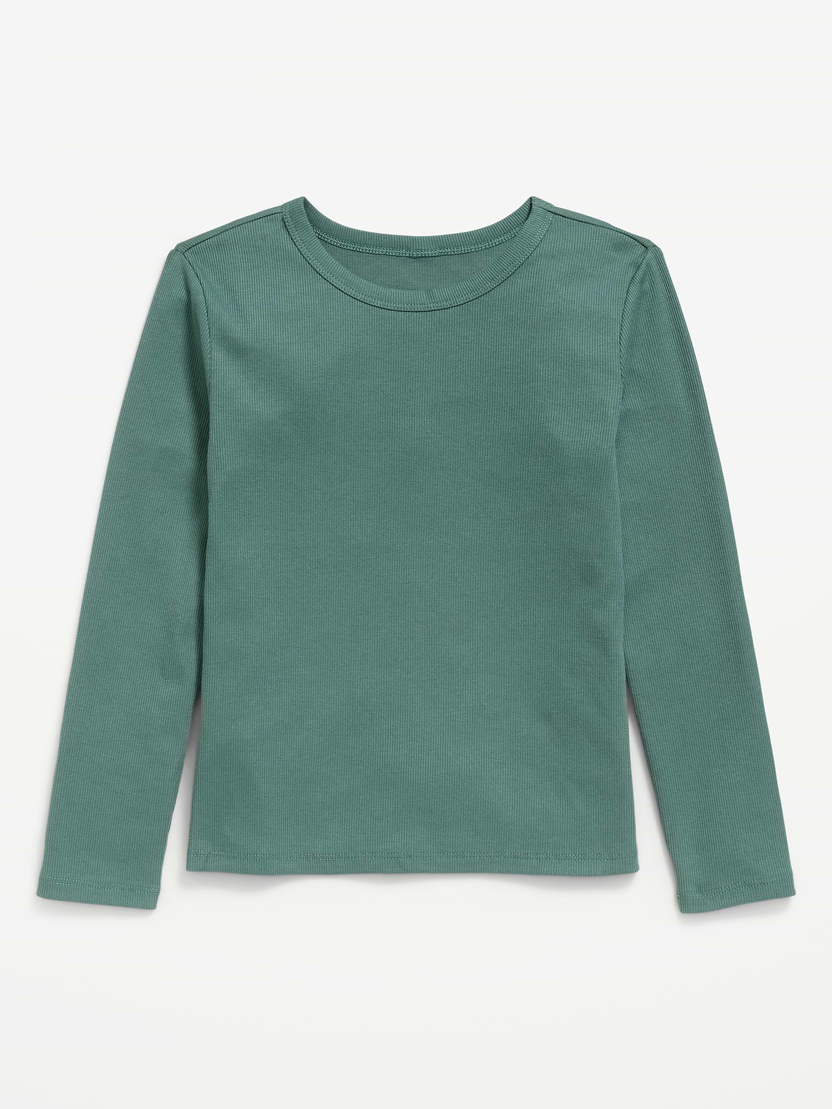Image 2 of 3, Softest Long-Sleeve Ribbed T-Shirt for Girls