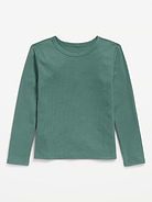 Image 2 of 3, Softest Long-Sleeve Ribbed T-Shirt for Girls