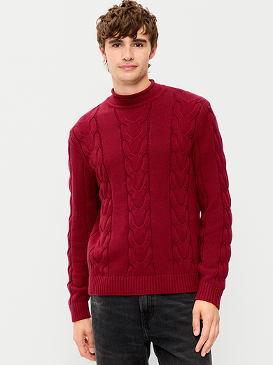 Image number 1 showing, Loose Cable-Knit Sweater