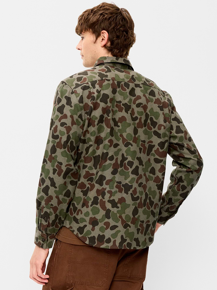 Image number 2 showing, Relaxed Long-Sleeve Flannel Pocket Shirt