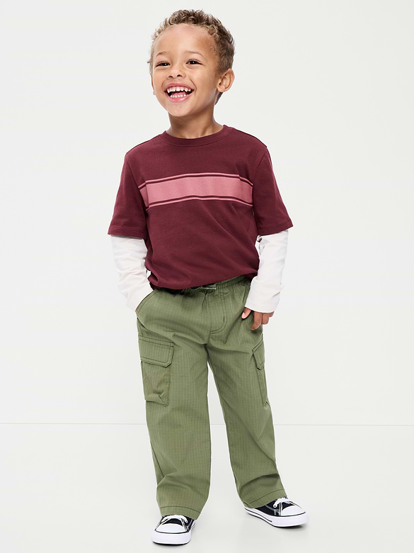 Baggy Cargo Ripstop Pants for Toddler Boys