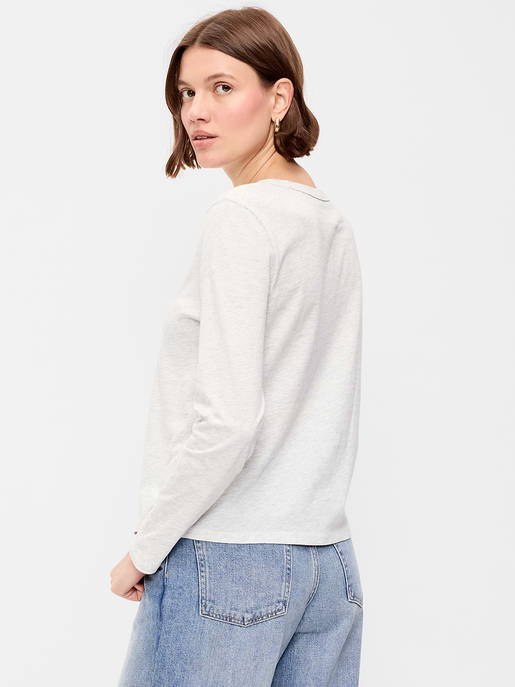 Image number 2 showing, EveryWear Long-Sleeve Crew-Neck T-Shirt