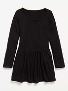 Image 3 of 4, CozePlush Fit and Flare Long-Sleeve Dress for Girls