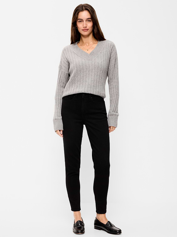 High-Waisted OG Straight Ankle Jeans