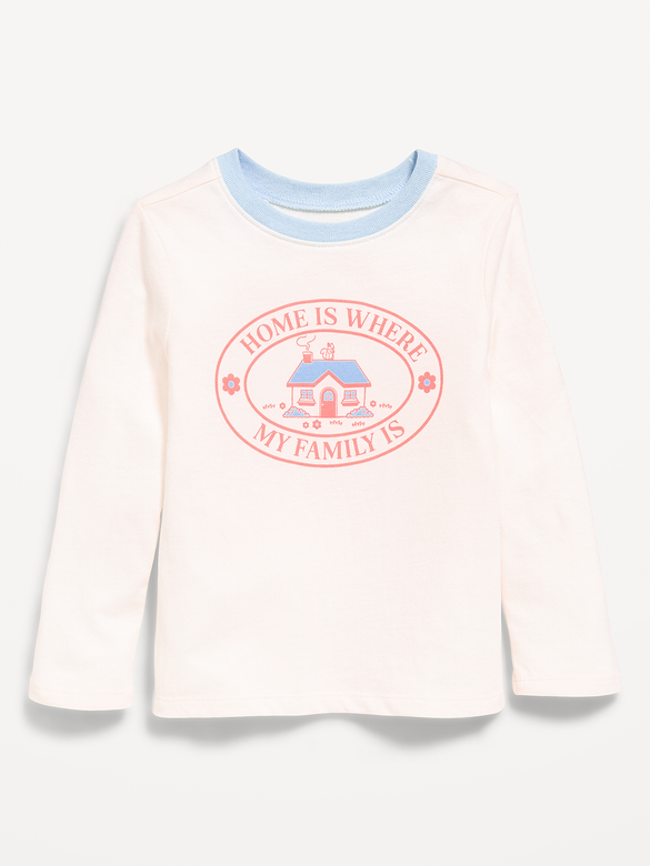 Long-Sleeve Graphic T-Shirt for Toddler Girls
