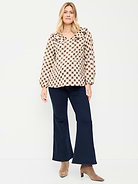 Image number 1 showing, Maternity Full-Panel Flare Leg Jeans