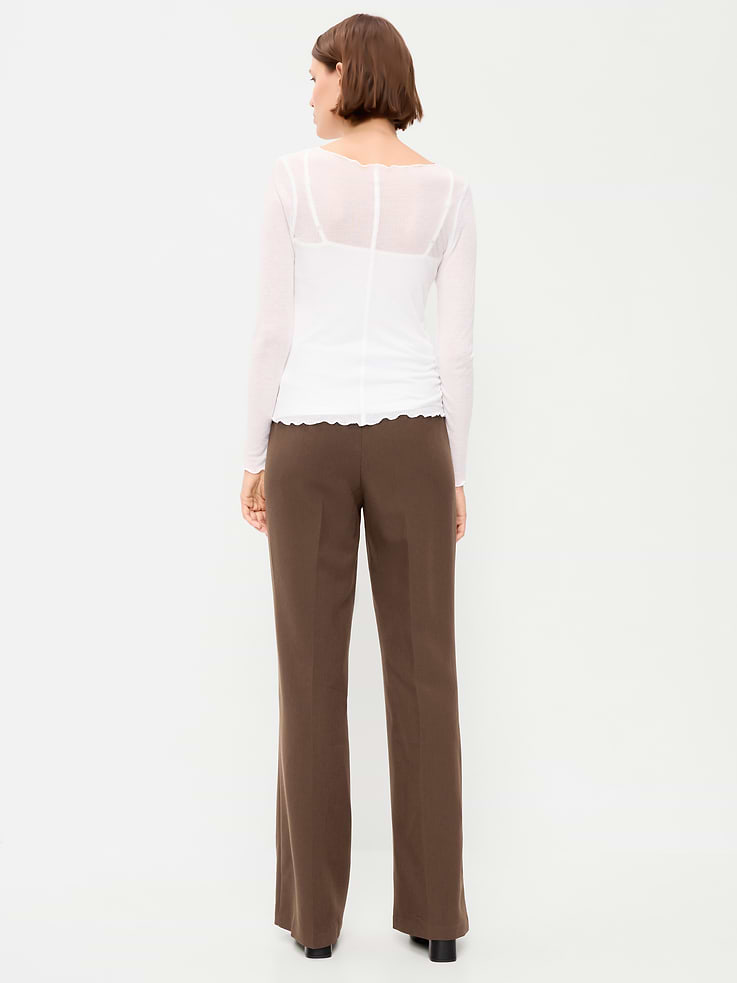 Image number 3 showing, High-Waisted Patch Pocket Flare Pants